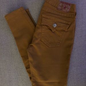 True Religion gold denim size 29